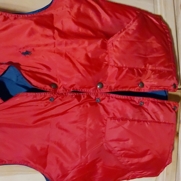 POLO RALPH GOOSE DWN VEST REVERSIBLE SIZE S.. - Picture 3 of 10